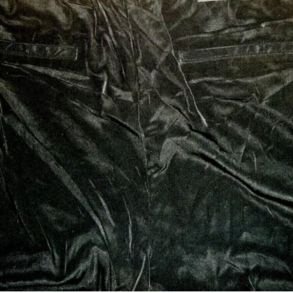 Banana Republic Patterned Drawstring Ankle Pants (SOLID BLACK BACK) - Picture 9 of 12